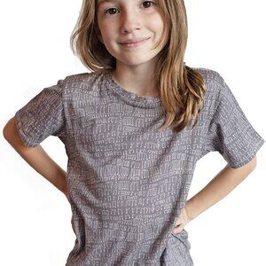 Music Notes kids print organic cotton t shirt